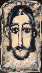 Georges Rouault, La Sainte Face, unsigned oil on canvas mounted to Masonite