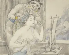 Bryson Burroughs, Study for Helen at her Toilet