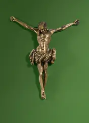 zugeschrieben Georg Schweigger, Corpus Christi, Um 1650, Bronzevollguss, ziseliert, punziert, Reste einer Feuervergoldung