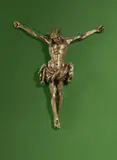 zugeschrieben Georg Schweigger, Corpus Christi, Um 1650, Bronzevollguss, ziseliert, punziert, Reste einer Feuervergoldung