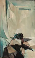 Edward Reep, Black Rose, Oil on canvas