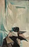 Edward Reep, Black Rose, Oil on canvas