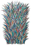 Neda Al-Hilali, Burning Bush, 1986, Painted metal wall constructioin