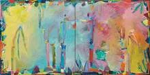 Sigrid Burton, Italian Journal (2 parts), Oil on canvas
