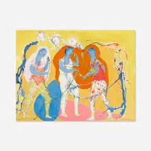 Humbert Howard, Mummers, 1976, mixed media on paper