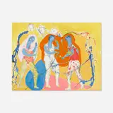 Humbert Howard, Mummers, 1976, mixed media on paper