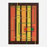 Richard Peter Hoffman, Stop, Caution, Go, watercolor with mixed media on paper