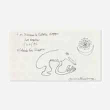 Allen Ginsberg, Untitled, 1996, ink on paper