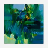 Camille Hilaire, Bords de Rivere, 1943, oil on canvas