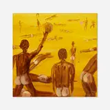 Echo Beach by Djordje Ozbolt, 2006, acrylic on canvas, sold Dec 2020