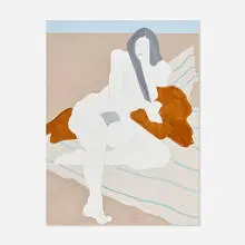 March Avery, White Nude, 1975, oil on canvas