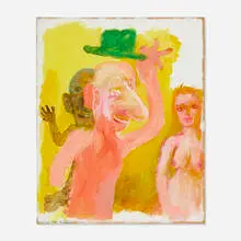 Ken Kiff, Greeting, Sequence #28, 1972-73, acrylic on paper