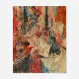 Adeïne de La Noë, Untitled, 1958, oil and mixed media on canvas
