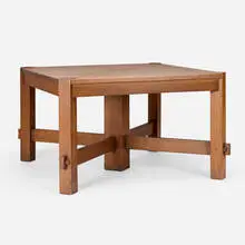 Rare and Early dining table, model 934-E by Gustav Stickley, c. 1902, oak, offered Dec 2025