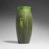 Vase with daffodils by Eva Russell for Grueby Faience Company, offered Jun 2025