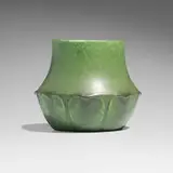 Ruth Erickson for Grueby Faience Company, Vase with leaves