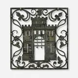 Samuel Yellin, Early Sketch in Iron with castle for the Royal Orchard / Scott's Castle, summer house of Frederic W. Scott, Afton, Virginia