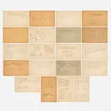 Frank Lloyd Wright, Ausgeführte Bauten und Entwürfe von Frank Lloyd Wright (Wasmuth Portfolio, Volume 1 and 2), 1910-11, lithograph