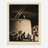 Gene Kloss, Eve of Green Corn Ceremony - Domingo Pueblo, 1934, drypoint and aquatint