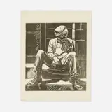 William E. Smith, Poverty and Fatigue, 1940, linocut