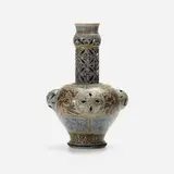 Early vase by Robert Wallace Martin for Martin Brothers Pottery, 1875, salt-glazed stoneware, offered Mar 2023