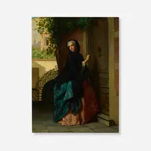Jean Carolus, The Visitor, 1861, oil on canvas