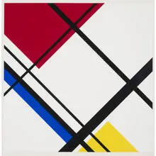 untitled (Construction Plan) by Jean Gorin, c. 1970, screenprint on paper, sold Sep 2010