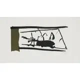 Glass Garden by Robert Motherwell, 1984, etching and aquatint with Chine collé on paper, sold Sep 2010