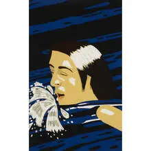 Olympic Swimmer by Alex Katz, 1976, screenprint on paper, sold Sep 2010