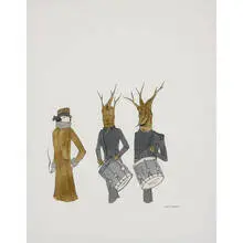 Marcel Dzama, untitled, 2000, ink and watercolor on paper