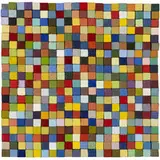 Carlos Estrada-Vega, 400 Pequenitos #1, 1998, oil on canvas with magnet inserts attached to metal plate