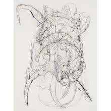 Cameron Jamie, Kranky Klaus, 2004, ink on paper