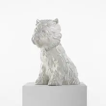 Puppy (Vase) by Jeff Koons, 1998, white glazed porcelain, sold Sep 2010