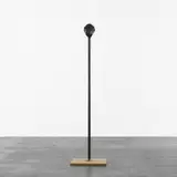 Sean Landers, Another Monk, 1991, cast bronze and steel mounted on plywood