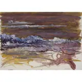 Bernd Zimmer, The Sea (Mare Mosso), 1997, gouache on paper