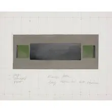 Study for Carpet/Furniture by Andrea Zittel, 1992, graphite and gouache on paper, sold Sep 2010
