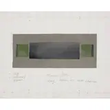 Study for Carpet/Furniture by Andrea Zittel, 1992, graphite and gouache on paper, sold Sep 2010