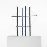 Kenneth Snelson, untitled (from Key City), 1968, anodized aluminum and coated steel wire