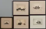 Philip Kappel, Five Marine Etchings