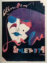 Richard Lindner, Alban Berg's Lulu - Spoleto, 1974. Inscribed