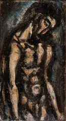 Georges Rouault, Christ, oil on canvas mounted to Masonite