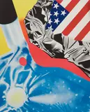James Rosenquist, Flamingo Capsule (Castelli Poster), 1970 (see Glenn 66). Color offset lithographs on paper, identified and dated within the matrix, unmatted