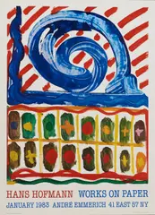 Hans Hofmann - Works on Paper by Hans Hofmann, 1983. Color offset lithographic poster, unmatted, offered Dec 2022