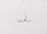 Dan Flavin, ...drawn along the shores, 1979. Inscribed and signed '...Dan F.' in ink lower right. Lithographic poster