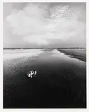 Doug Prince, Untitled (Boy Playing in Tidal Pool), 1972, Gelatin silver print; signed and dated in pencil on the mount; mounted and matted