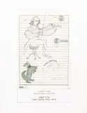 Saul Steinberg, A Tribute to Sasha, 1981. Inscribed