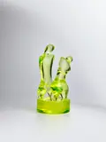 Ermanno Nason, Abstract Forms, for Vetreria Gino Cenedese, inspired by a work by Jean Arp, uranium glass