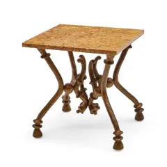 Table by Franck Evennou, marble, bronze, sold Jan 2023