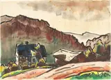 Karl Schmidt-Rottluff, Taunuslandschaft“. 1930/40er-Jahre