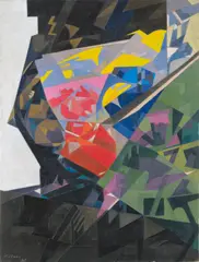 Moritz Melzer, Frosch II, 1920, Öl auf Rupfen